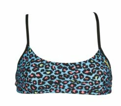 Haut De Maillot De Bain Arena Bandeau Play Turquoise Multi -FRANCE NATATION Soldes 001110 815 bandeau play 005 f s