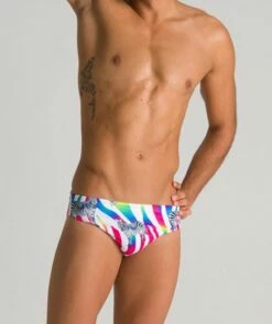 Maillot De Bain Arena Homme Crazy Zebras Brief Multicolor