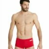 Short De Bain Taille Basse Arena Homme Team Uni Rouge -FRANCE NATATION Soldes 004775 450 mens team swim low waist short solid 001 o