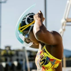 Tuba Frontal Finis STABILITY SNORKEL Yellow -FRANCE NATATION Soldes 1.05.021 teal usage.main 13