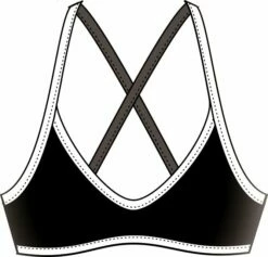 Haut De Maillot De Bain Femme Diana Twin Brassière Noir -FRANCE NATATION Soldes 3104010808