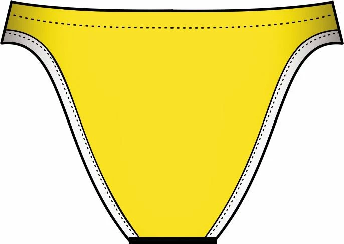 Bas De Maillot De Bain Femme Diana Twin Slip Jaune 6 Bas De Maillot De Bain Femme Diana Twin Slip Jaune – Image 4