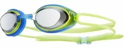 Lunettes De Natation Tyr Junior Black Hawk Mirror Blue / Green