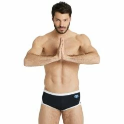 Maillot De Bain Arena Homme Arena ICONS Black White