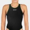 Maillot De Bain Fille Akron Babbitt JR Evo Bicolor Black/Comedy -FRANCE NATATION Soldes babbitt evo jr black comedie1