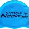 Bonnet Silicone De Natation France Natation Bleu Ciel -FRANCE NATATION Soldes cyan