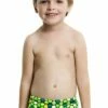 Maillot De Bain Funky Trunks Enfant Garçon Golden Honeycomb Vert
