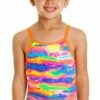 Maillot De Bain Funkita Enfant Fille Hot Wash Multicolore -FRANCE NATATION Soldes fg01t hot wash 02 32