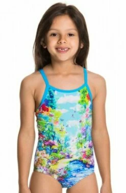 Maillot De Bain Funkita Enfant Fille Meadow Love Bleu
