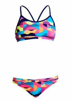 Maillot De Bain Funkita 2 Pièces Fille Mad Mist Rose -FRANCE NATATION Soldes fs02g mad mist 1699 0