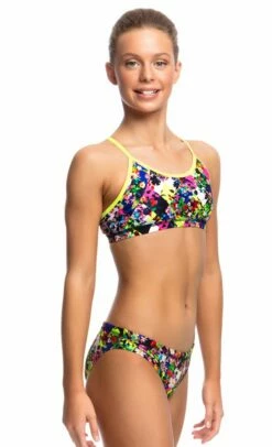Maillot De Bain Funkita 2 Pièces Fille Princess Cut Multicolore -FRANCE NATATION Soldes fs02g princess cut 021