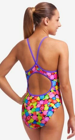 Maillot De Bain Funkita Fille Diamond Back - Bubble Tea -FRANCE NATATION Soldes fs11g71544 1