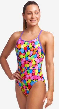Maillot De Bain Funkita Fille Diamond Back - Bubble Tea -FRANCE NATATION Soldes fs11g71544 2