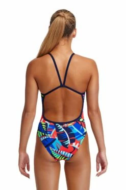 Maillot De Bain Funkita Fille Single Strap - Face Palm -FRANCE NATATION Soldes fs16g face palm 02