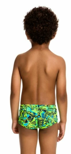 Maillot De Bain Funky Trunks Enfant Garçon Petrol Pants Vert -FRANCE NATATION Soldes ft32t patrol pants 19