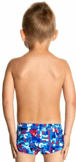 Maillot De Bain Funky Trunks Enfant Garçon Trunk Team Bleu -FRANCE NATATION Soldes ft32t trunk team 99 15 0