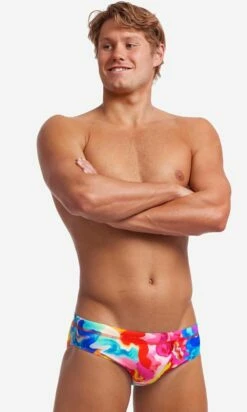 Maillot De Bain Funky Trunks Homme Brief Messy Monet -FRANCE NATATION Soldes ft35m71536 3