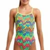 Maillot De Bain Funkita Fille Single Strap Body Contour -FRANCE NATATION Soldes g body contour1
