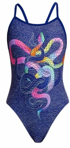 Maillot De Bain Funkita Fille Single Strap Snake It Off -FRANCE NATATION Soldes g snake it off
