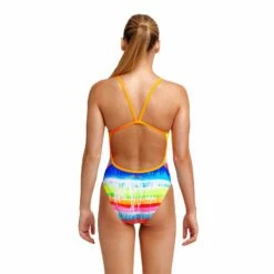 Maillot De Bain Funkita Fille Single Strap - Dye Hard -FRANCE NATATION Soldes girl dye hard d