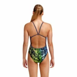 Maillot De Bain Funkita Fille Single Strap - Lion Eyes -FRANCE NATATION Soldes girls lion eyes d