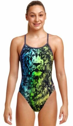 Maillot De Bain Funkita Fille Single Strap - Lion Eyes