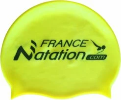 Bonnet Silicone De Natation France Natation Jaune