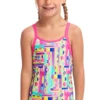 Maillot De Bain Funkita Enfant Fille Jiggy Saw Rose -FRANCE NATATION Soldes jiggy saw