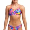 Maillot De Bain Funkita 2 Pièces Fille Racerback - Radar Rage -FRANCE NATATION Soldes radar rage girls 2p5