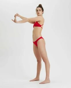 Bas De Maillot De Bain Femme Arena Team Uni Rouge -FRANCE NATATION Soldes rouge entier 1