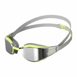 Lunettes De Natation Speedo FS Fastskin Hyper Elite Mirrored Goggles - Shark Grey/ Spritz/ Chrome