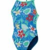 Maillot De Bain 1 Pièce SPEEDO Allover Digital Vback Swimsuit - Retro Floral -FRANCE NATATION Soldes sp1 3