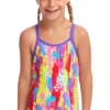 Maillot De Bain Funkita Enfant Fille Splat Stat Rose -FRANCE NATATION Soldes splat stat 2