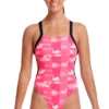 Maillot De Bain Funkita Femme Brace Free Swan Lake Rose -FRANCE NATATION Soldes swan lake