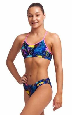 Maillot De Bain Funkita 2 Pièces Fille Racerback - Swimma Stinga -FRANCE NATATION Soldes swimma girls 2p5