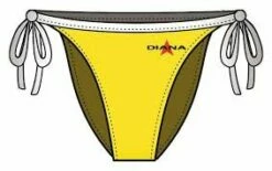 Bas De Maillot De Bain Femme Diana Twin-kini Jaune