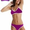 Haut De Maillot De Bain Femme Diana Twin Brassière Violet -FRANCE NATATION Soldes twinbraslipviolethaut2