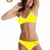 Bas De Maillot De Bain Femme Diana Twin Slip Jaune -FRANCE NATATION Soldes twinslip jaune